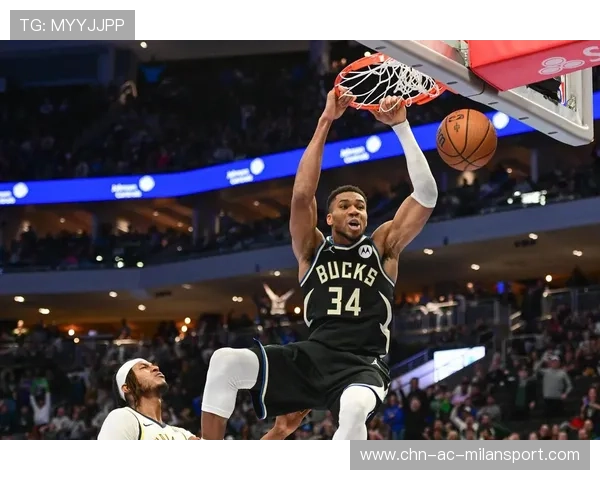 字母哥禁区内补扣得分，雄鹿主场火力全开